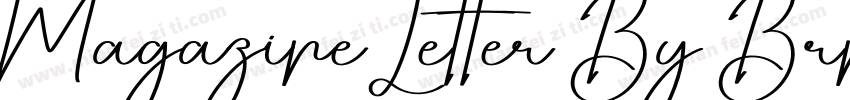 Magazine Letter By Brnt Regular字体转换